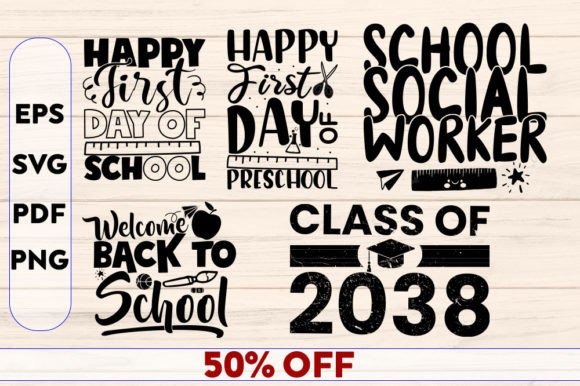 Back to School SVG Bundle - SVG CUT FILE: Your All-in-One Design Toolkit for Seasonal Creativity
