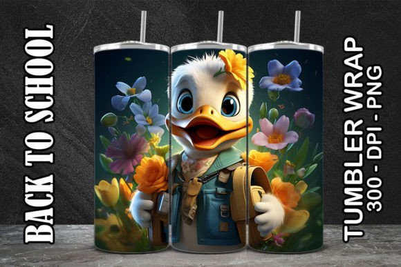 Duck Back to School Tumbler 1