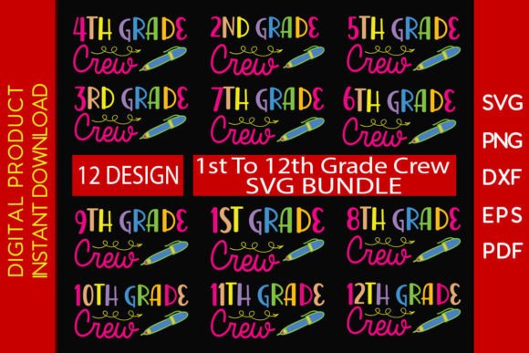 Grade Crew Back to School SVG Bundle