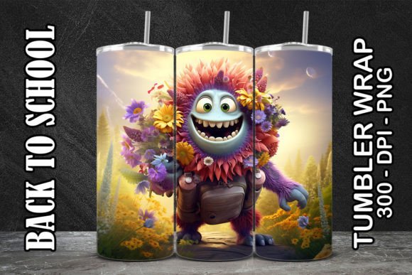 Monster Back to School Tumbler 3