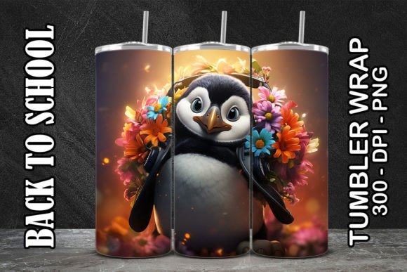 Penguine Back to School Tumbler 4: The Smart Digital Design Bundle for Custom Sublimation