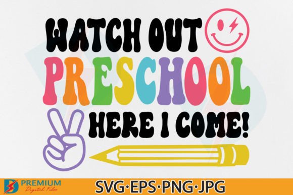Preschool SVG & Back to School Kid PNG