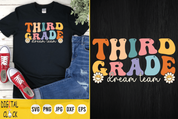 Third Grade Dream Team Back to School: High-Resolution Digital Files for Every Classroom & Creative Project