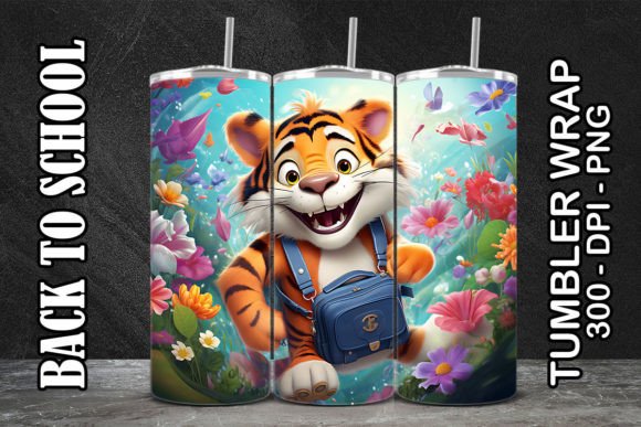 Tiger Back to School Tumbler 1