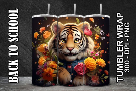 Tiger Back to School Tumbler 2 & Tumbler Wrap PNG File: A Complete Digital Design Guide